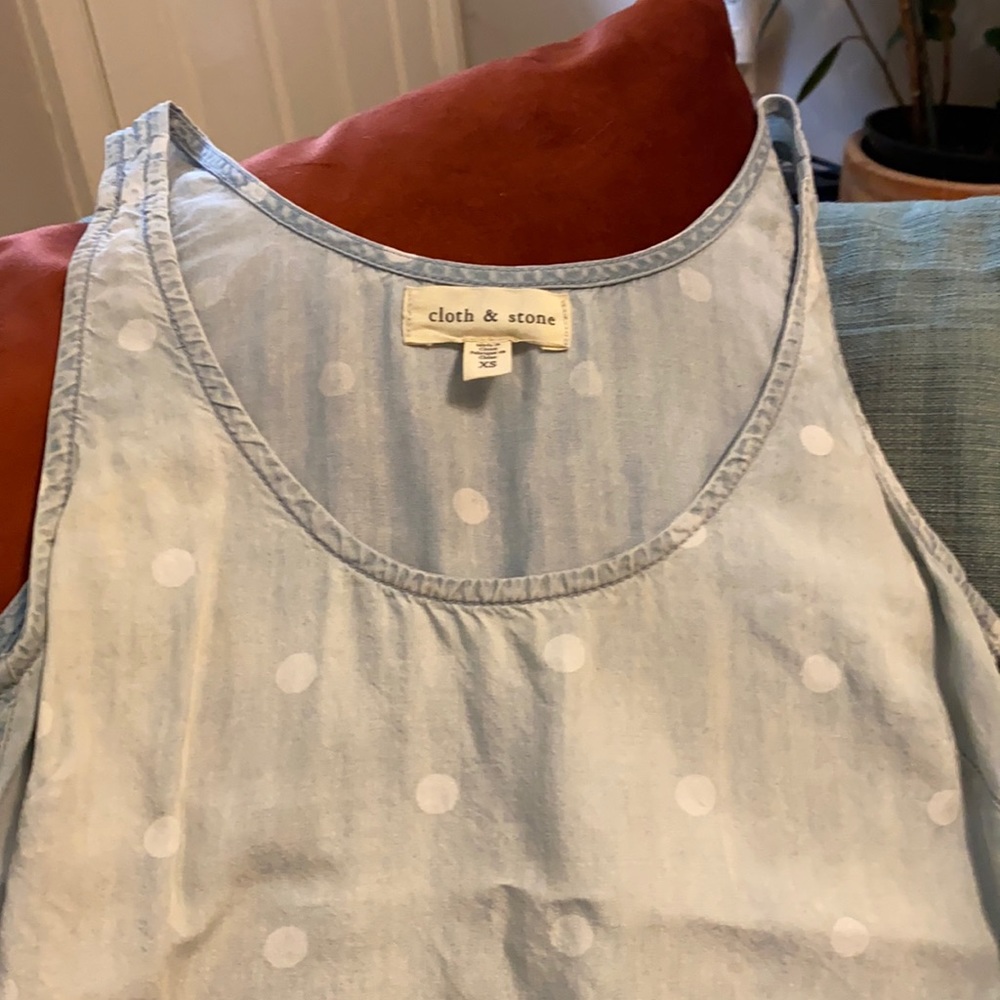 Cloth & Stone tank top light blue